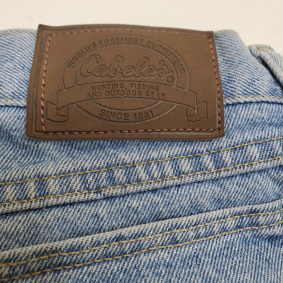 Cabelas Jeans Mens Blue Medium Wash Straight Leg 905099S Outdoor Gear 42x30 - Picture 13 of 15